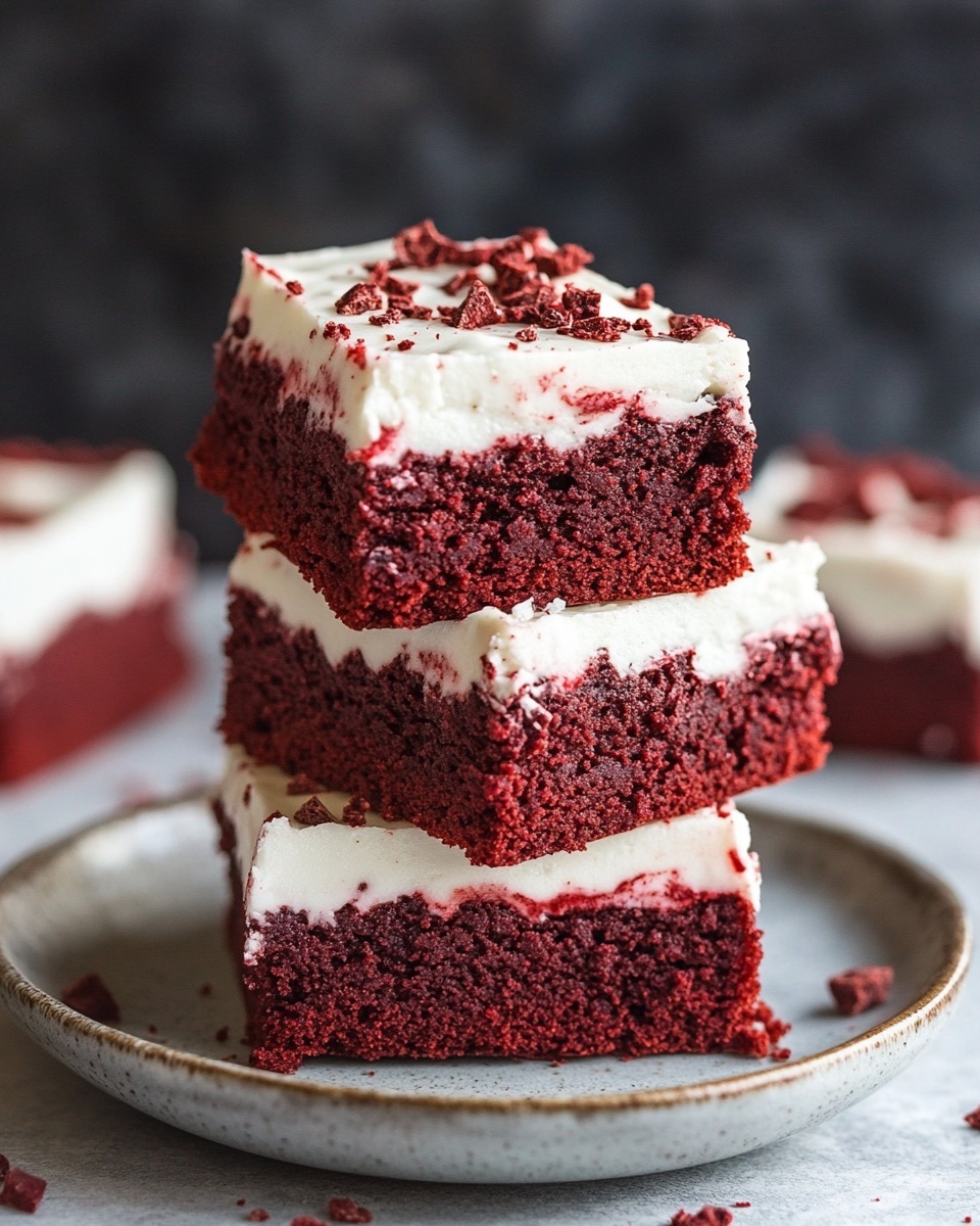 Easy Fudgy Red Velvet Brownies Recipe