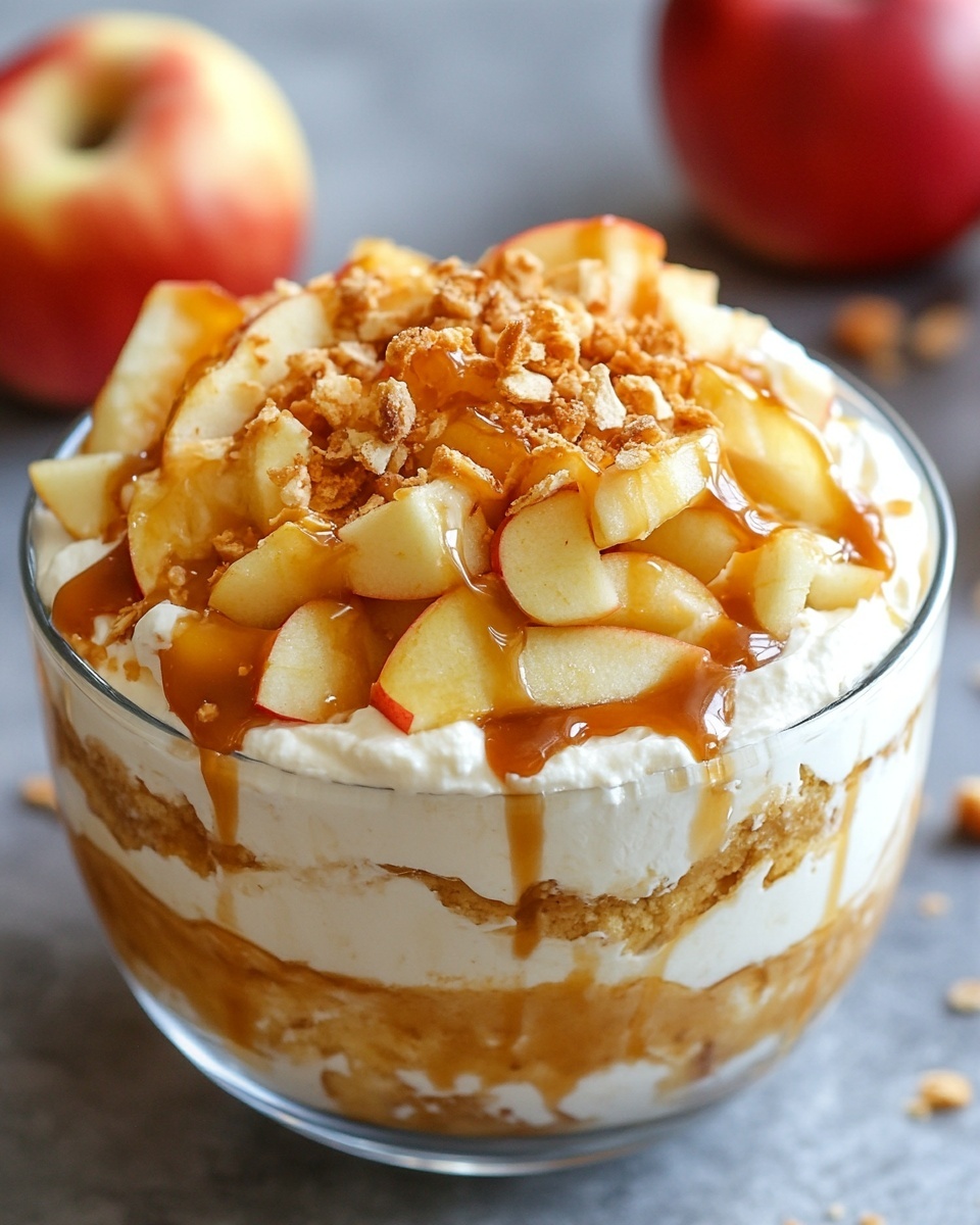 Easy No-Bake Caramel Apple Cheesecake Dip Recipe