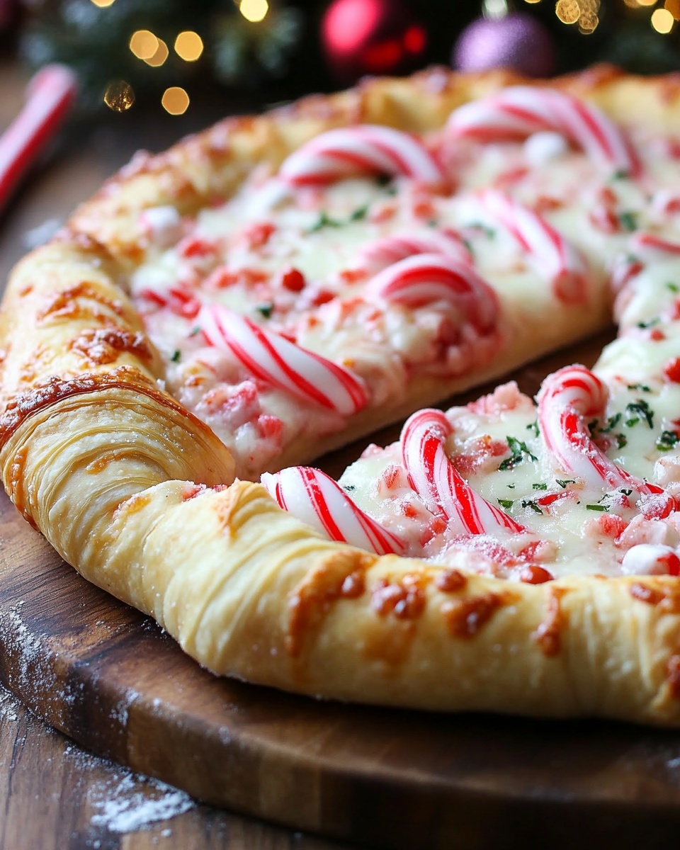 Candy Cane Pizza: Savory Christmas Crescent Appetizer Everyone Will Love!