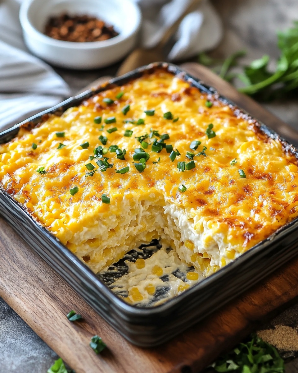 Cheesy Cream Cheese Corn Casserole Recipe