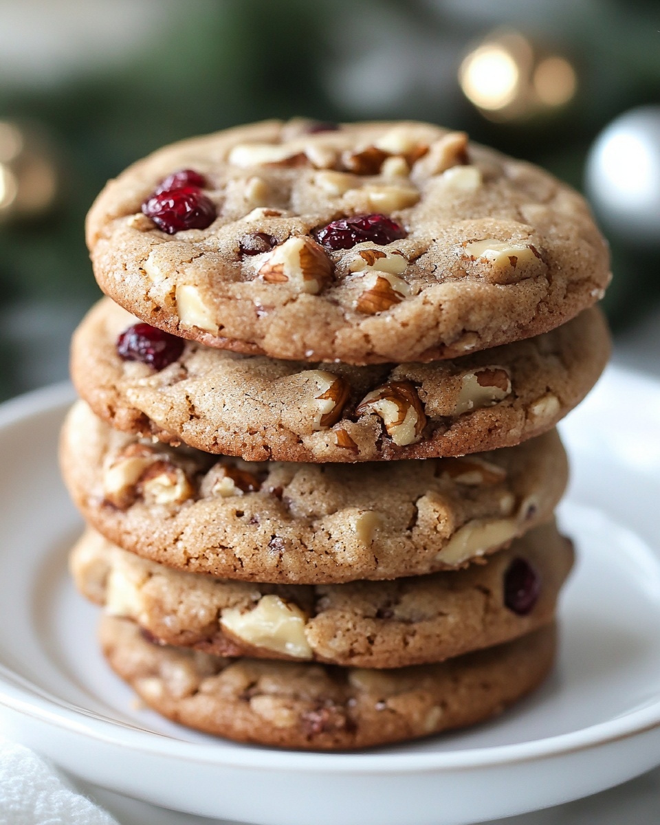Chewy Spiced Cranberry Walnut Cookies – Perfect Holiday Treat