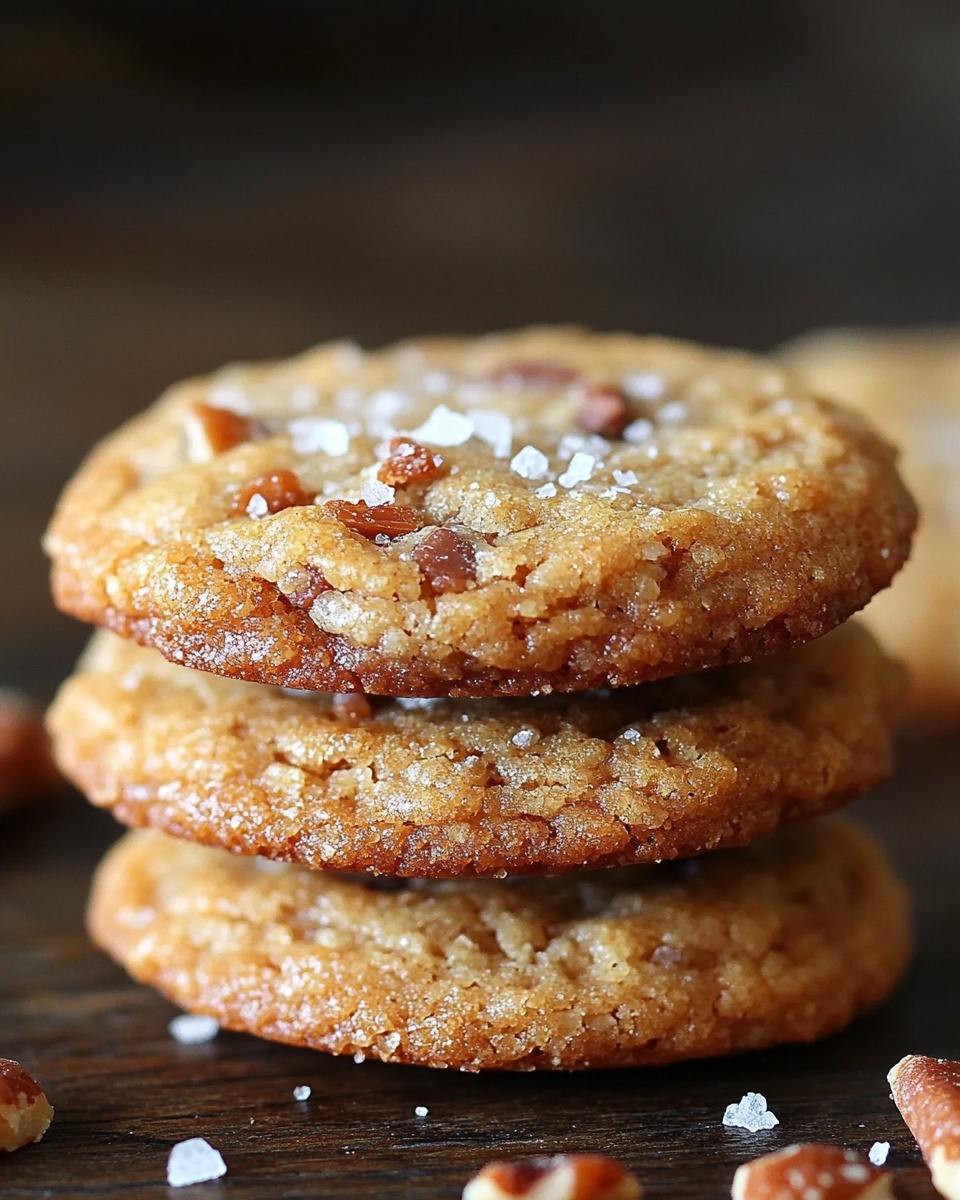 Chewy Toffee Cookies with Sea Salt – Easy Bakery-Style Dessert