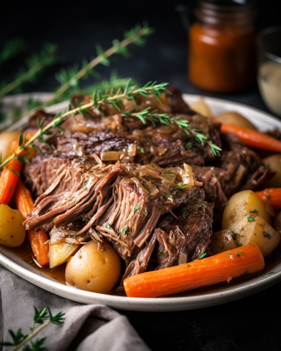 Easy Slow Cooker Pot Roast Recipe (Tender & Flavorful Family Dinner)