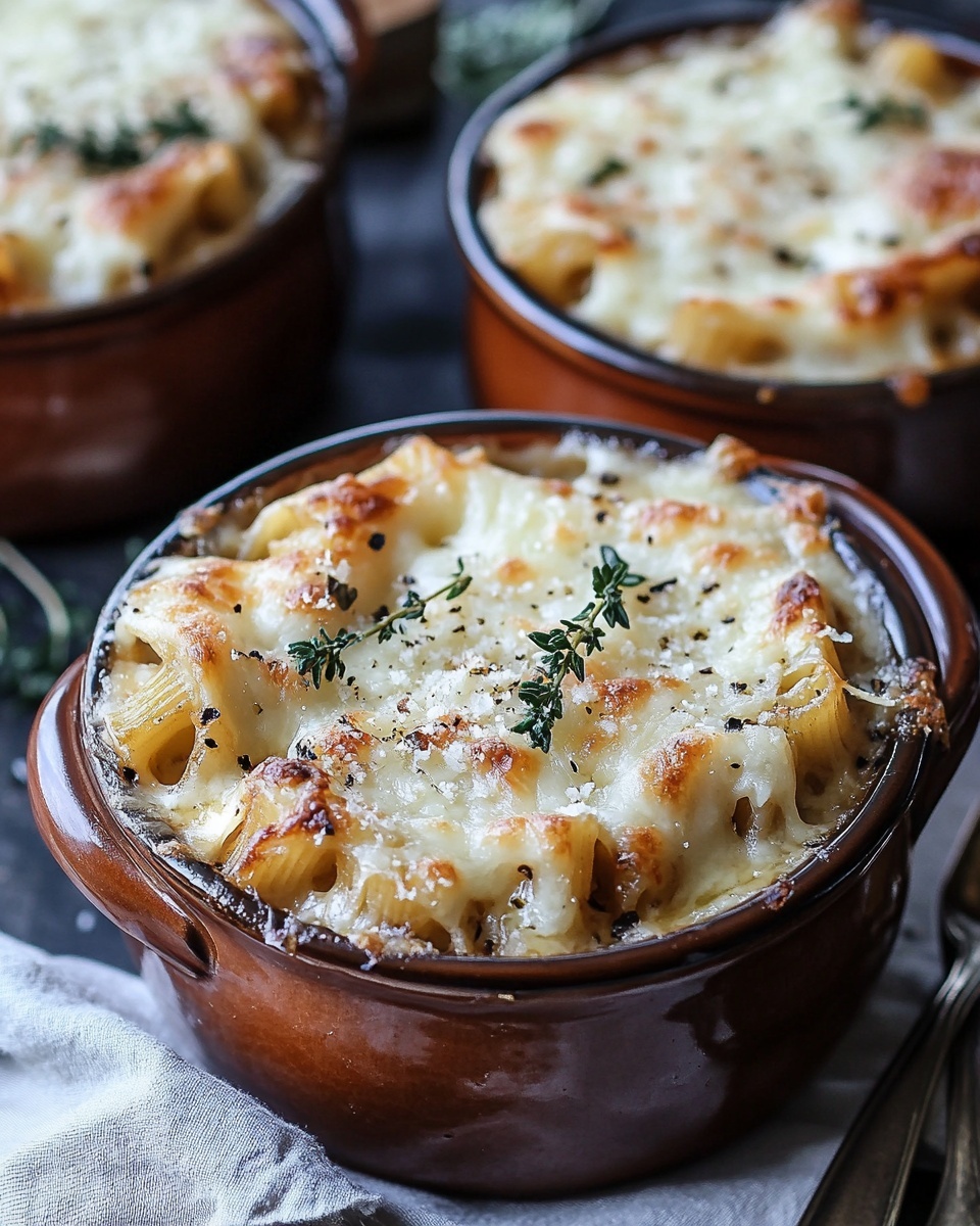 French Onion Soup Pasta with Gruyère