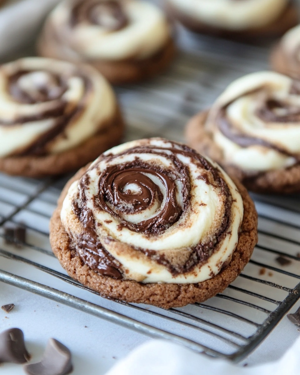 Gooey Chocolate Marshmallow Swirl Cookies