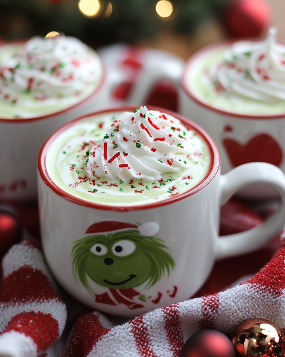 Grinch White Hot Chocolate: Easy Christmas Drink Recipe, Festive & Fun!