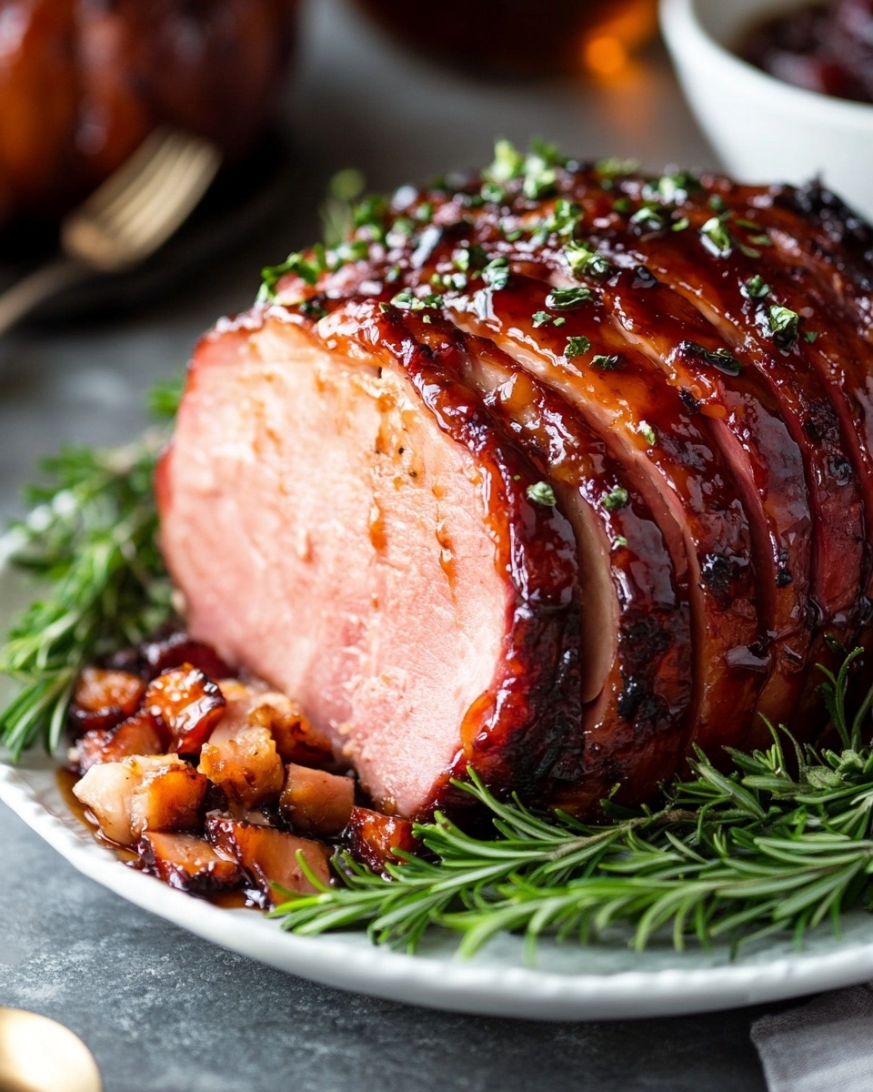 Maple Bourbon Glazed Ham Recipe