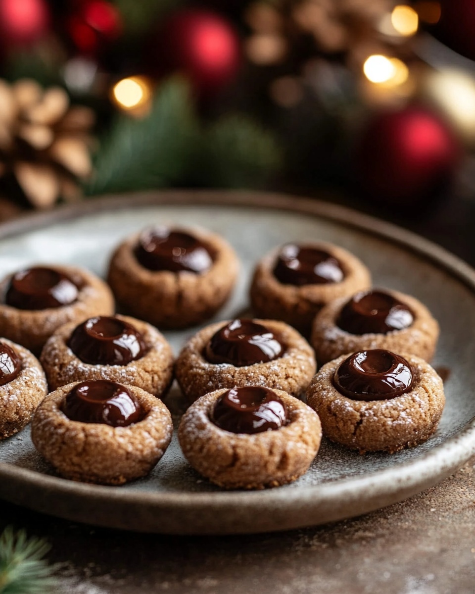 Melt-in-Your-Mouth Chocolate Thumbprint Cookies: Easy Christmas & Holiday Recipe