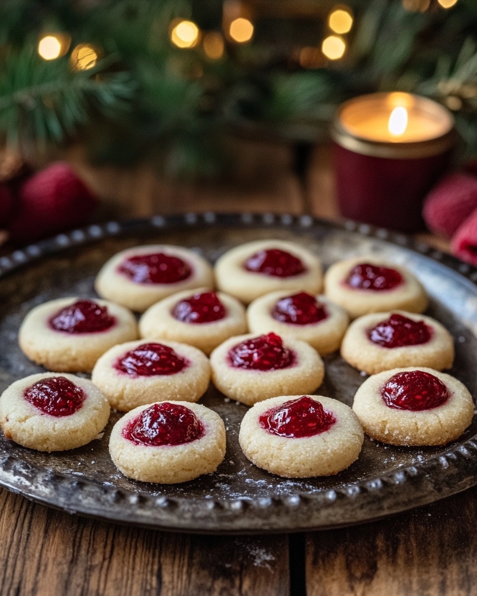 Raspberry Almond Thumbprint Cookies: Easy Shortbread Holiday Recipe