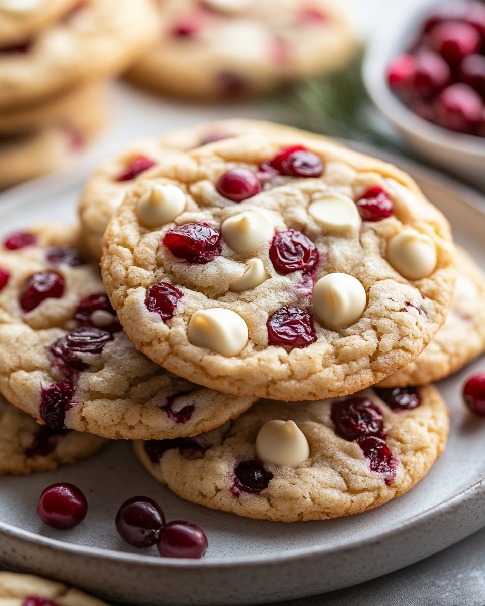 Soft & Chewy White Chocolate Cranberry Cookies (Perfect for the Holidays)