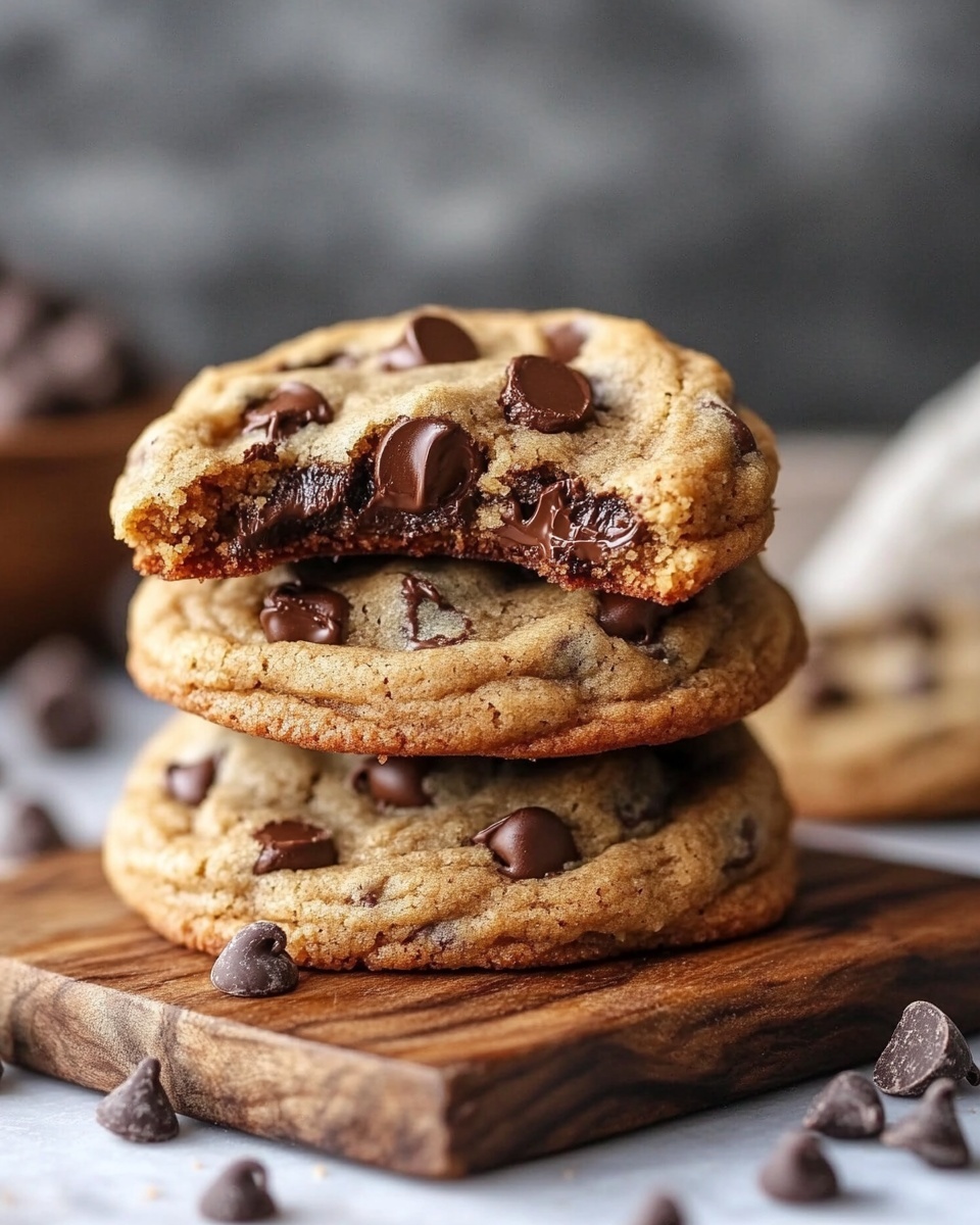 Ultra Thick Bakery Style Chocolate Chip Cookies with Gooey Centers