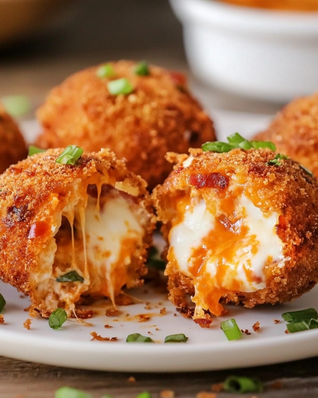 Crispy Buffalo Chicken Bacon Mozzarella Bombs Recipe 3