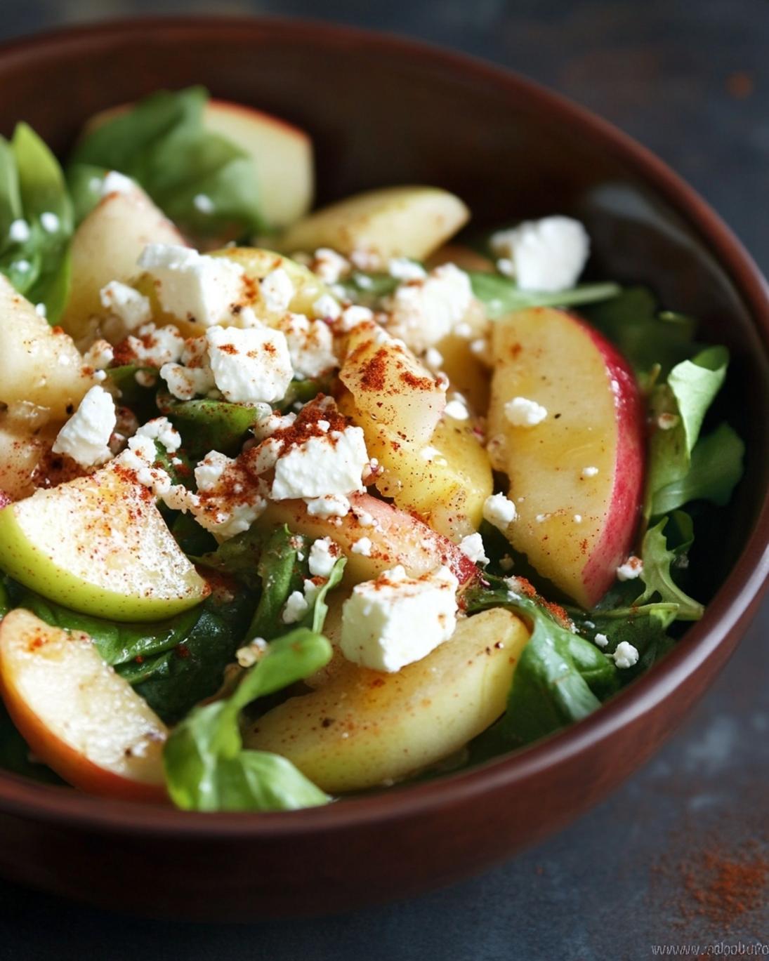 Crispy Honeycrisp Apple Salad with Feta 1