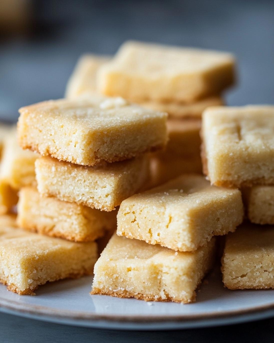 Easy 3 Ingredient Buttery Shortbread Cookies Recipe 1