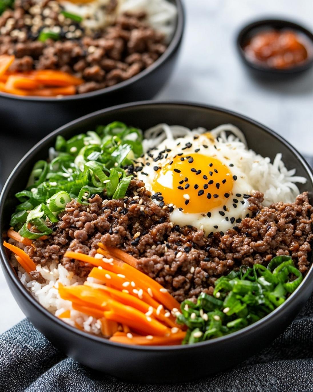 Easy Korean Ground Beef Bowls Recipe 1