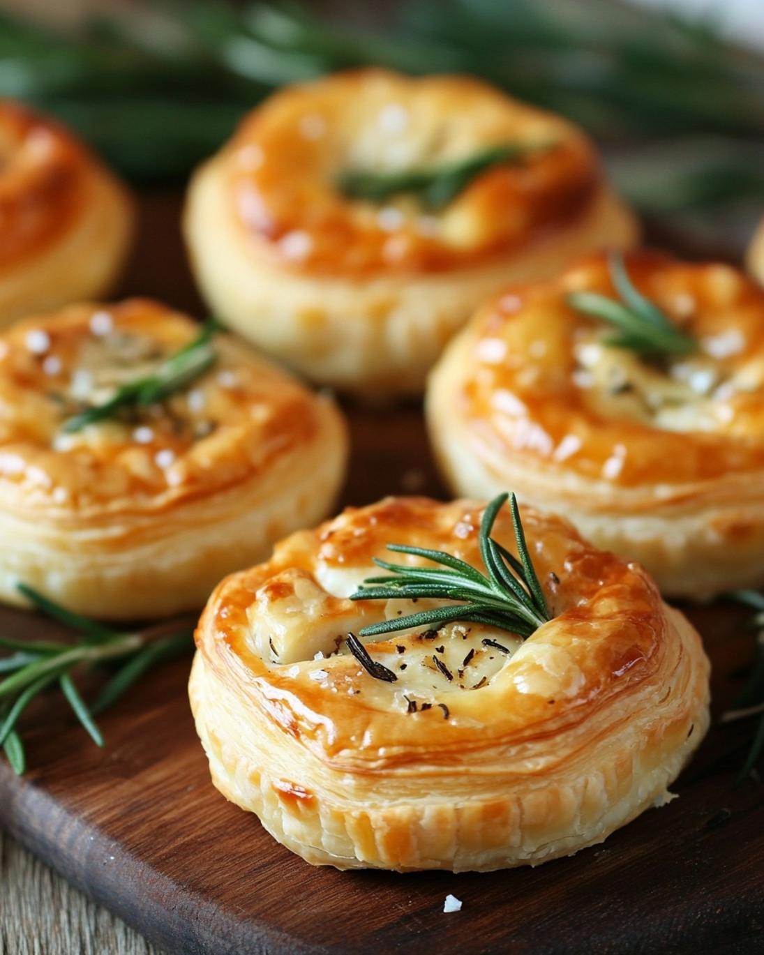 Elegant Brie and Rosemary Puff Pastry Bites 1