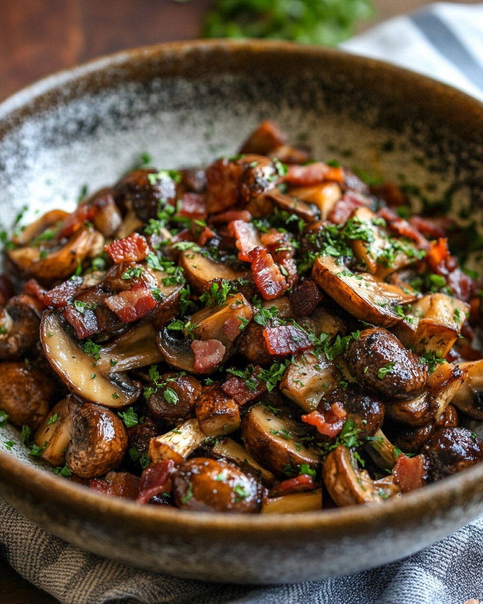 Cowboy Mushrooms With Bacon Recipe