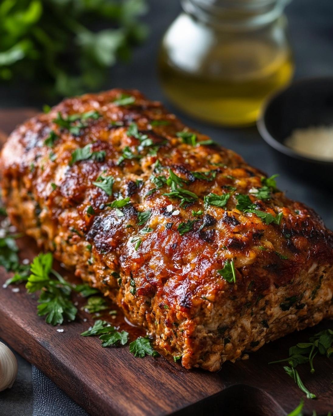 Savory Garlic Parmesan Chicken Meatloaf Recipe 3