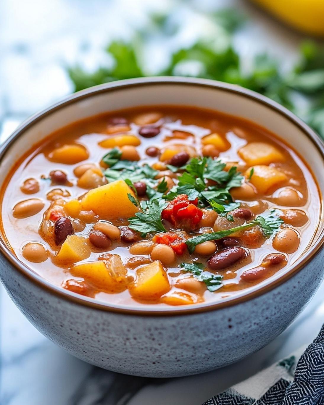 Sopa de Frijoles con Papas Recipe 1