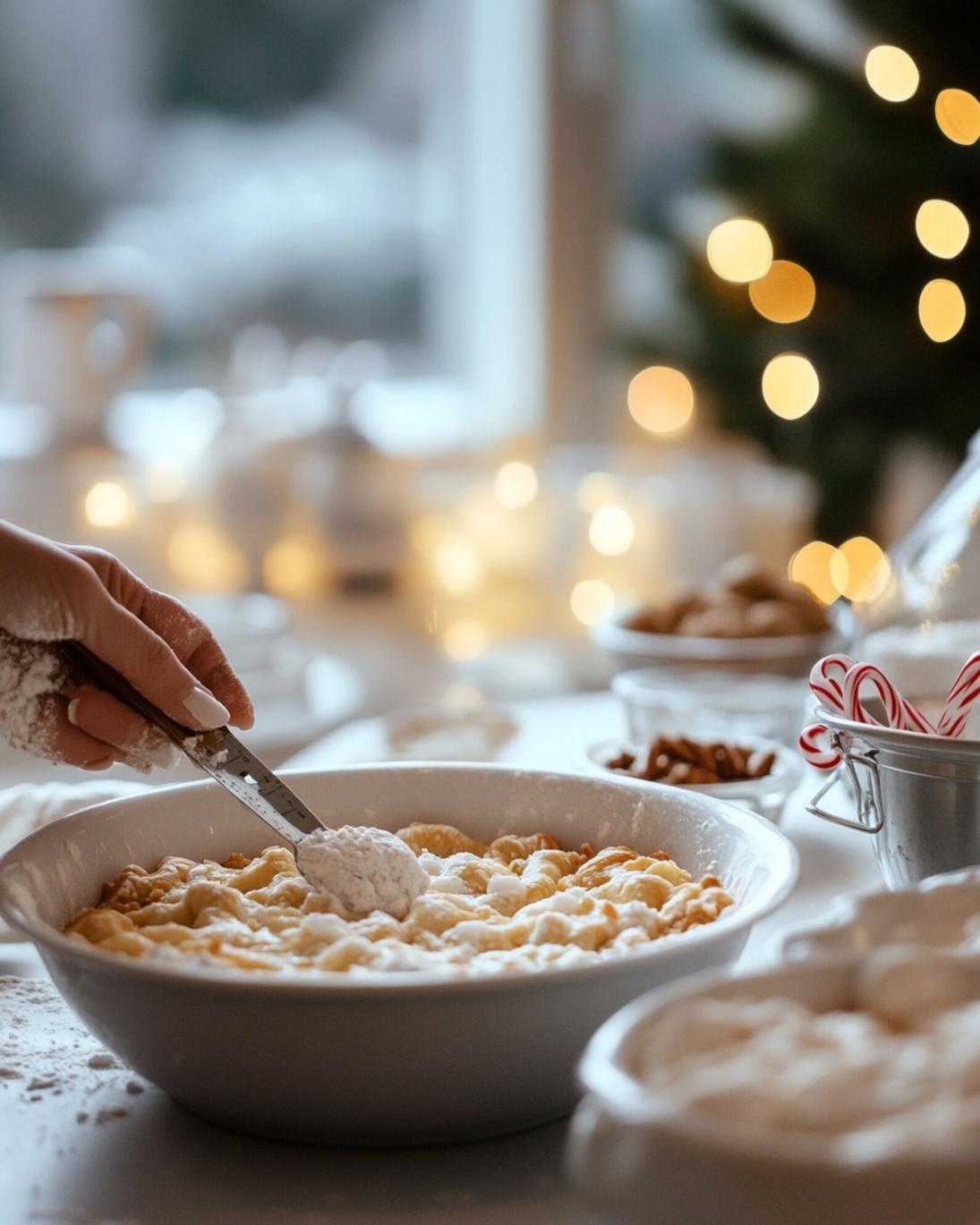 ingrediant of Christmas Candy Cane Pizza Easy Holiday Appetizer Savory Crescent Bake