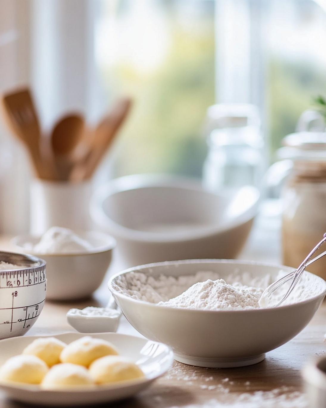 ingrediant of Classic Soft and Chewy Sugar Cookies with Sparkling Sugar Topping