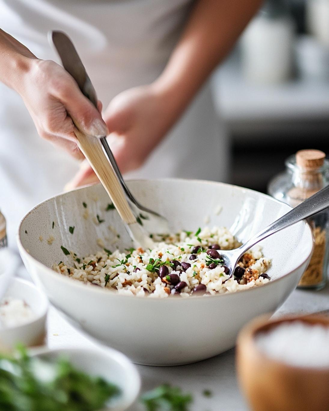 ingrediant of Easy Black Bean Sausage and Rice Skillet Recipe 1