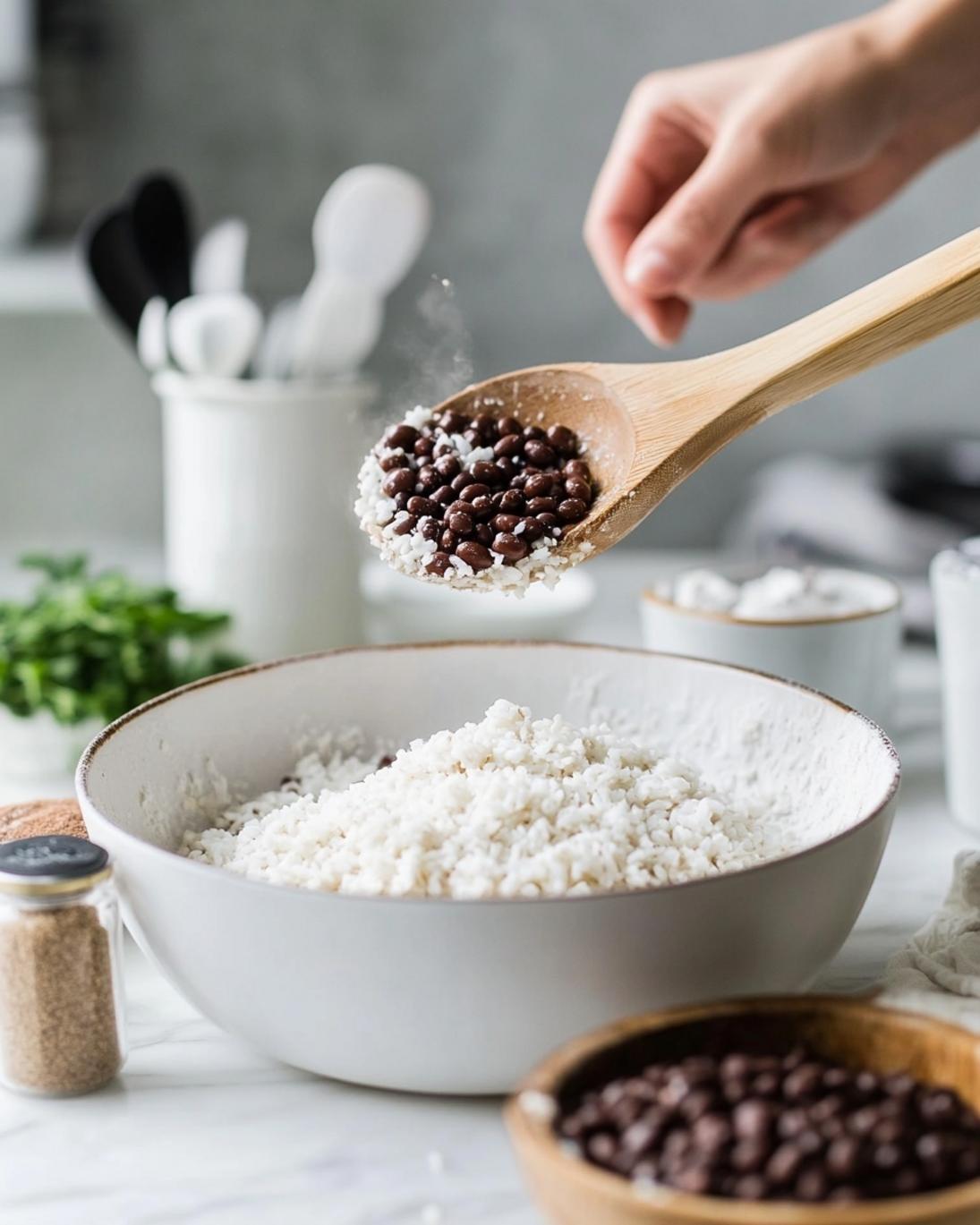 ingrediant of Easy Black Bean Sausage and Rice Skillet Recipe