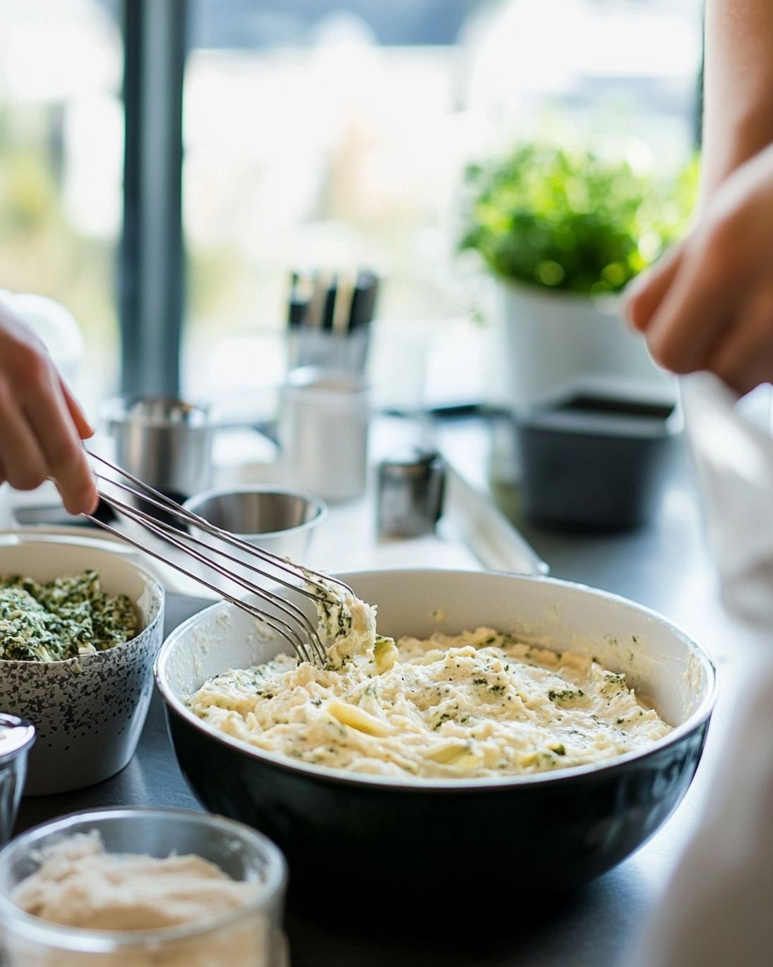 ingrediant of Spinach Artichoke Grinch Dip Recipe